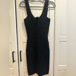 Guess by Marciano Black Bandage Mini Dress